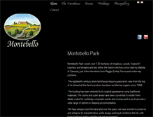 Tablet Screenshot of parcodimontebello.it